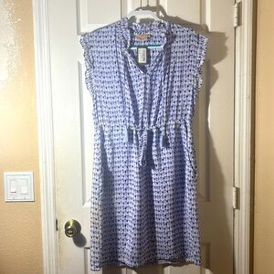 Rungolee Francesca Dress-Lavender Watercolor Floral - L - NWT